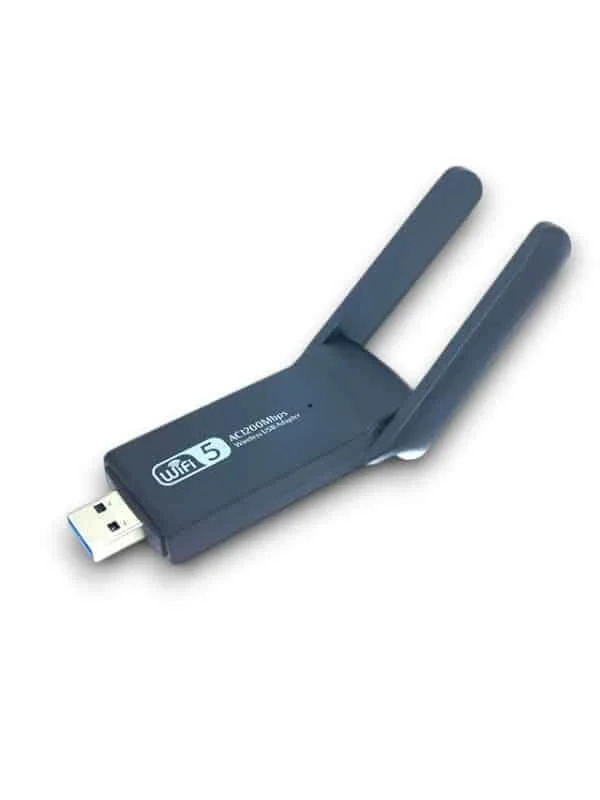 WiFi 5 Adaptör Dual Band USB 3.0 - 1200 Mbps Kablosuz Wifi Alıcı ve Hızlandırıcı