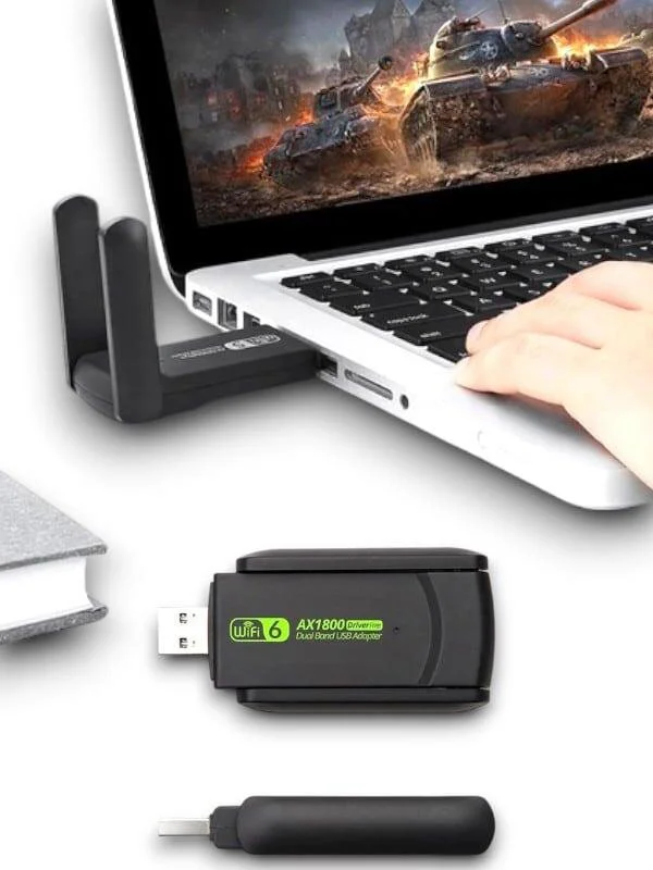 WiFi 5 Adaptör Dual Band USB 3.0 - 1200 Mbps Kablosuz Wifi Alıcı ve Hızlandırıcı