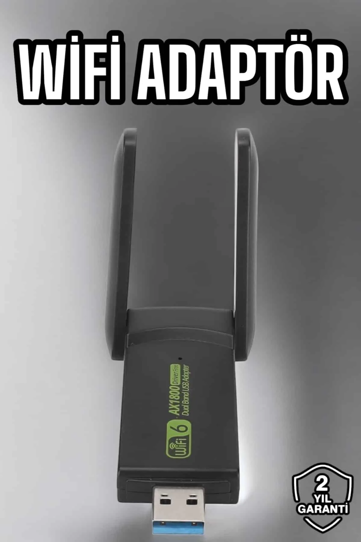 Wifi Adaptör Çift Bantlı Kablosuz Wifi Adaptörü