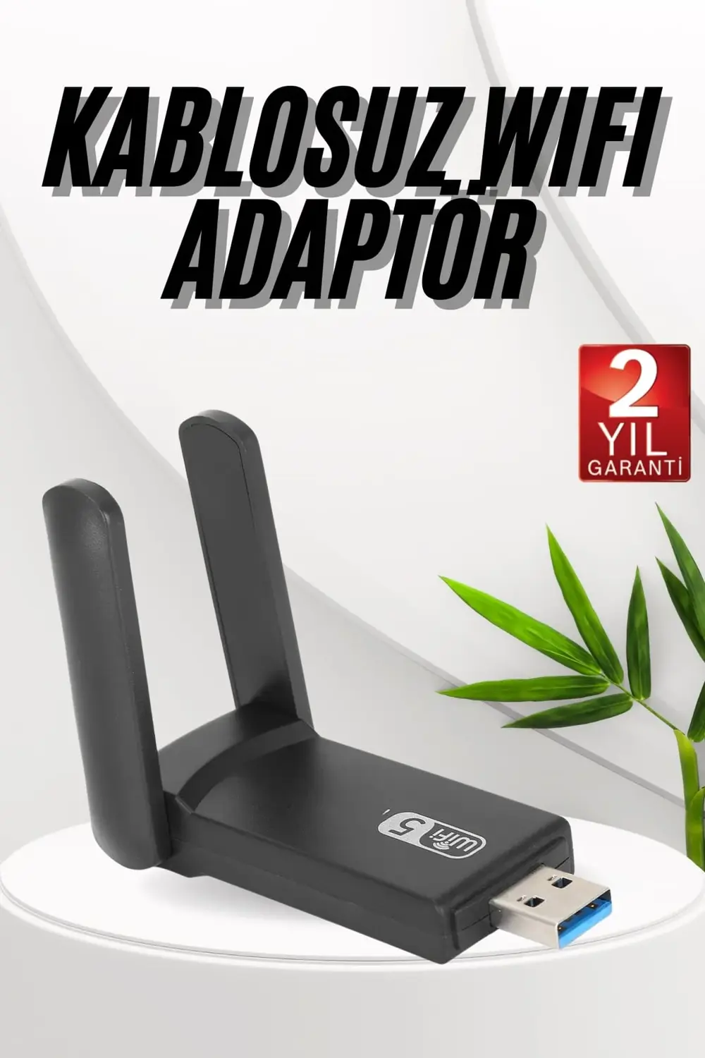 Wifi Adaptörü Bt5.0 Wifi 2'si Bir Arada Çift Bantlı Çift Anten