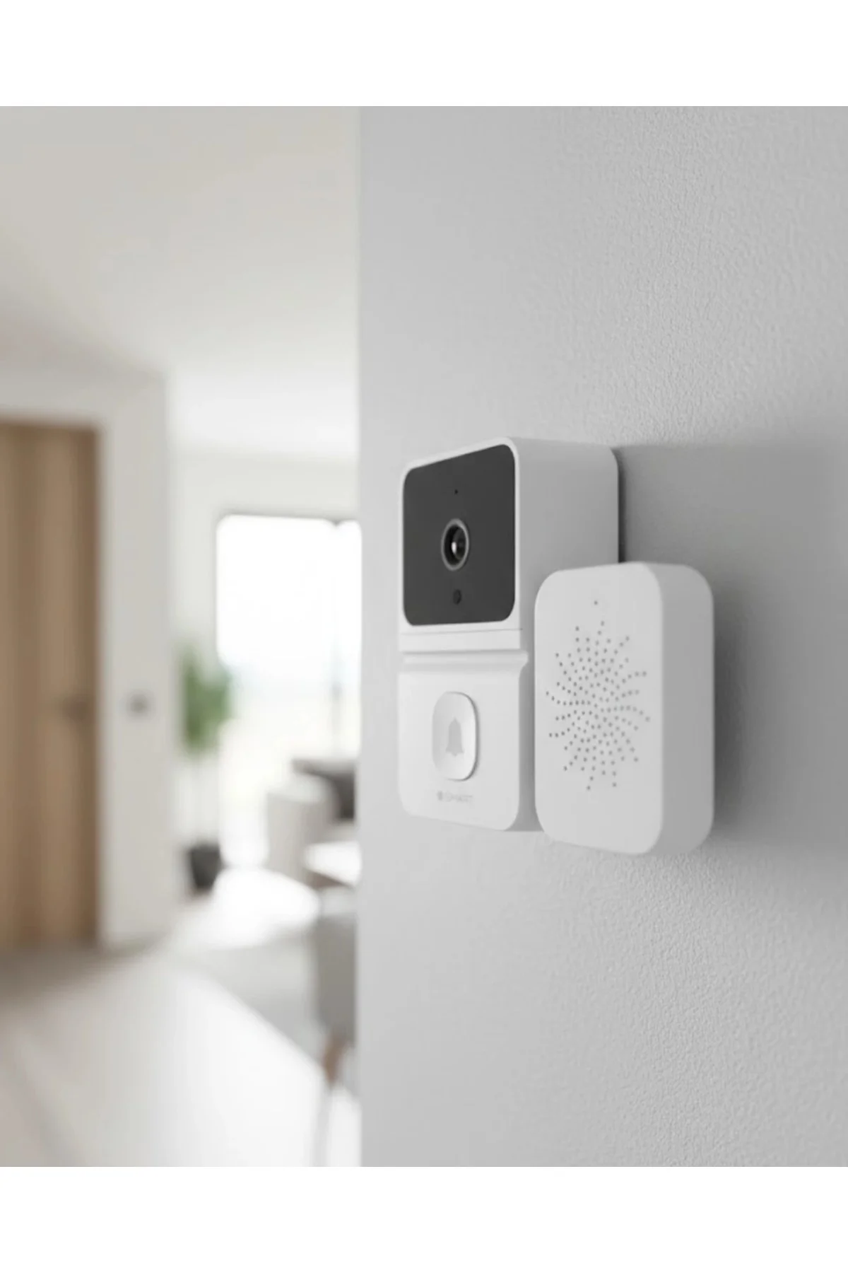 Wifi Akıllı Kapı Zili Kamera Gece Görüşlü Çift Yönlü Sesli