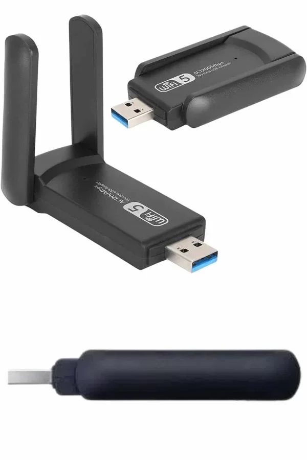 Wifi Alıcı Dual Band Usb 3.0 Adaptör Kablosuz Windows 7/8/10/11 -