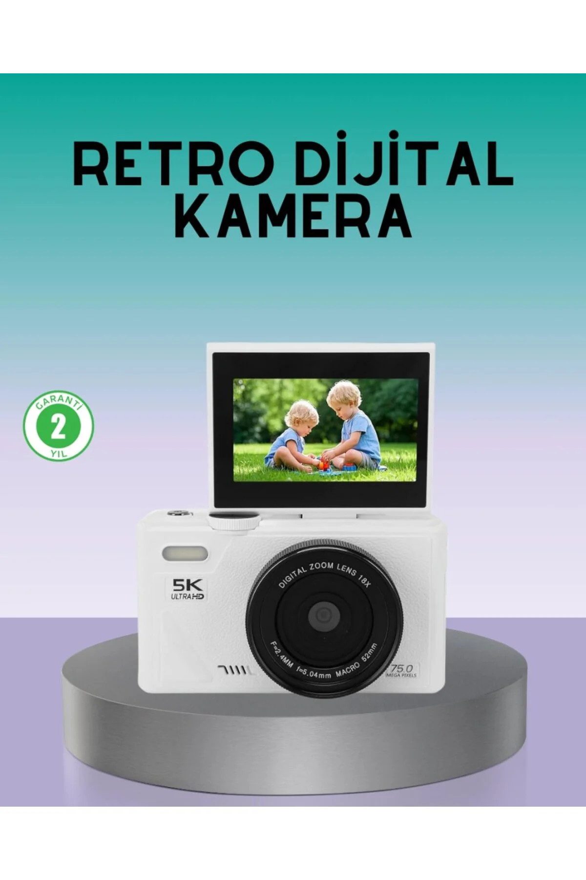 Wifi Bağlantılı 5k Ultra Hd Dijital Kamera 75mp Otofokus