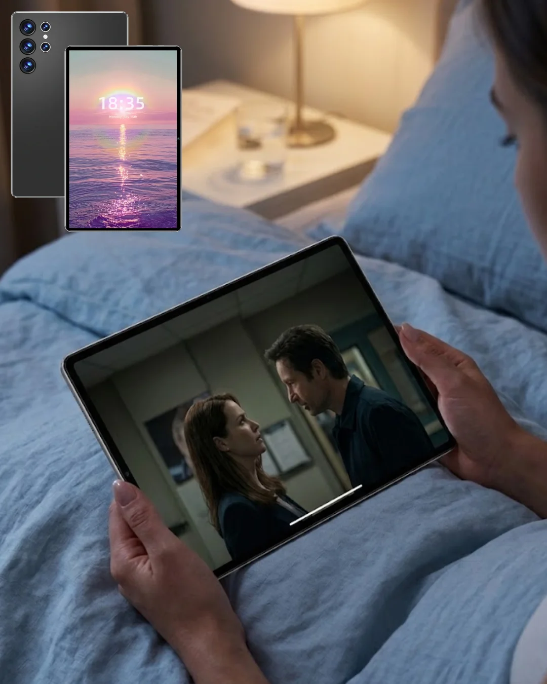 WiFi Destekli Android Tablet 10.1 İnç Geniş Ekran Tablet Seti