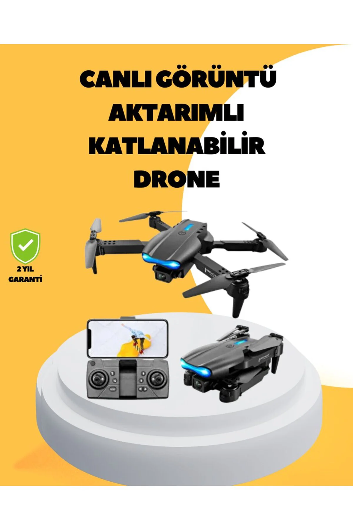 Wifi FPV Canlı Görüntü Aktarımlı Katlanabilir Drone - ayr9871-729