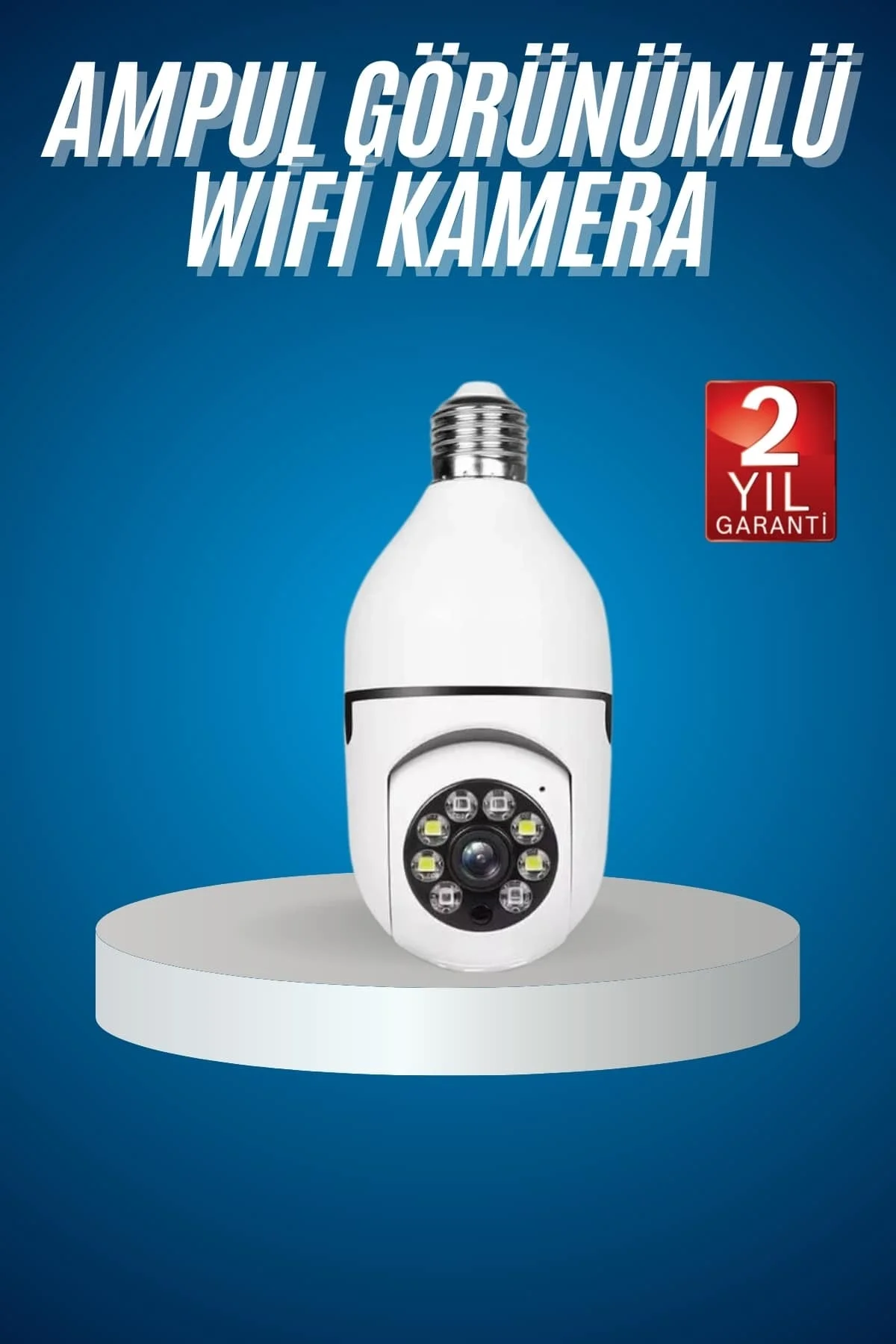 Wifi Güvenlik Kamerası Çift kameralı Ampule Takılabilir Sensörlü Fiyatı, Yorumları ve Özellikleri