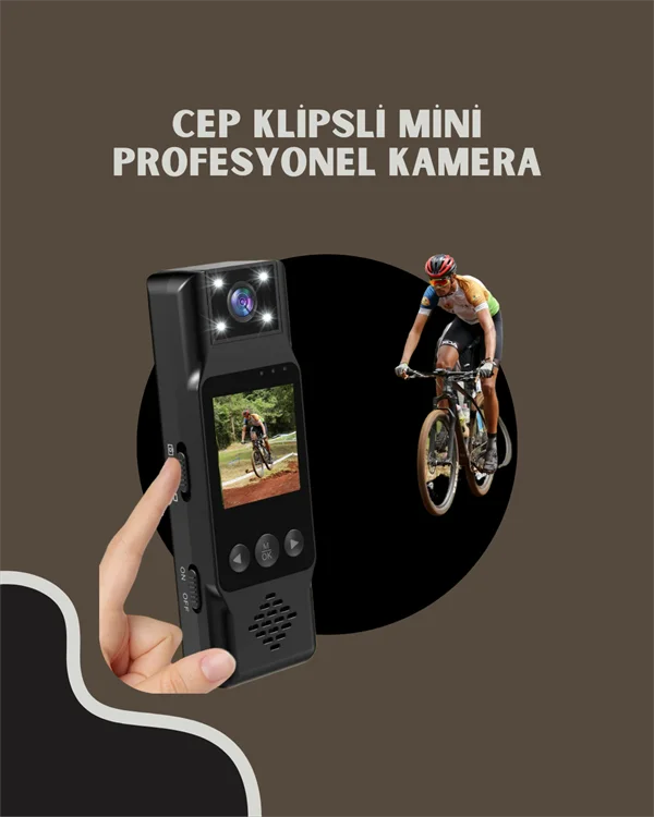 WiFi Özellikli Taşınabilir Kamera – 1.3” TFT Ekran, 3MP Fotoğraf, 128GB Kart Desteği