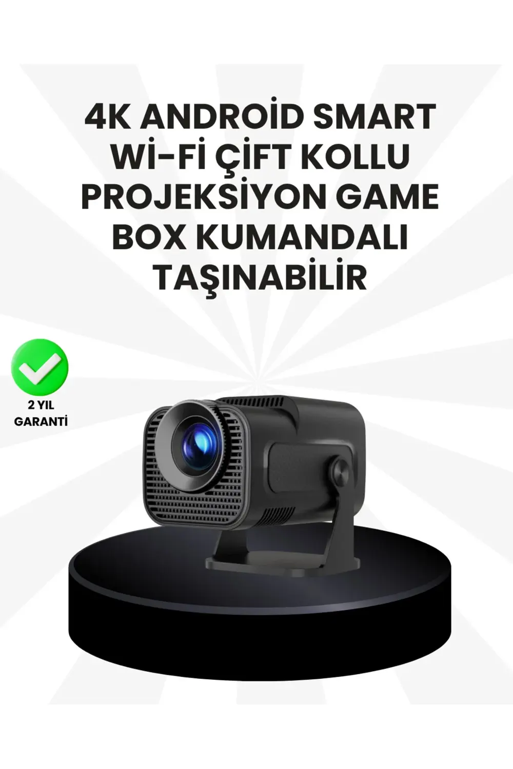 WiFi6 ve Bluetooth 5.4 Destekli LED Projektör - HCS350pro