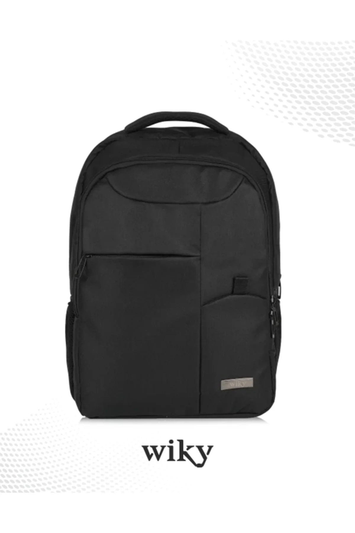 WikyBag Dawn 15,6 Inç Dizüstü Bilgisayar Uyumlu Siyah Laptop Çantası Sırt Çantası