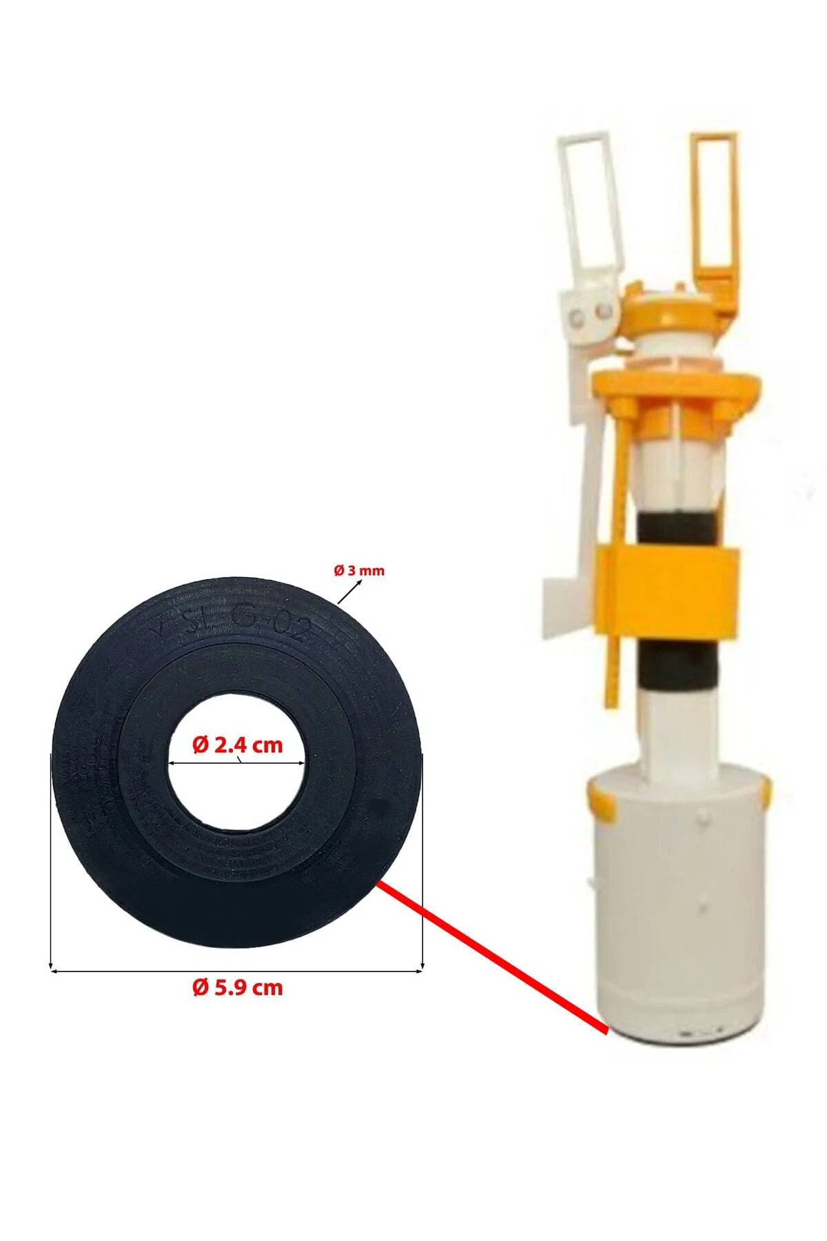 Wilco Gömme Rezervuar 1/2 Komple Set Tamir Takımı Komple Iç Takım 40cm Set