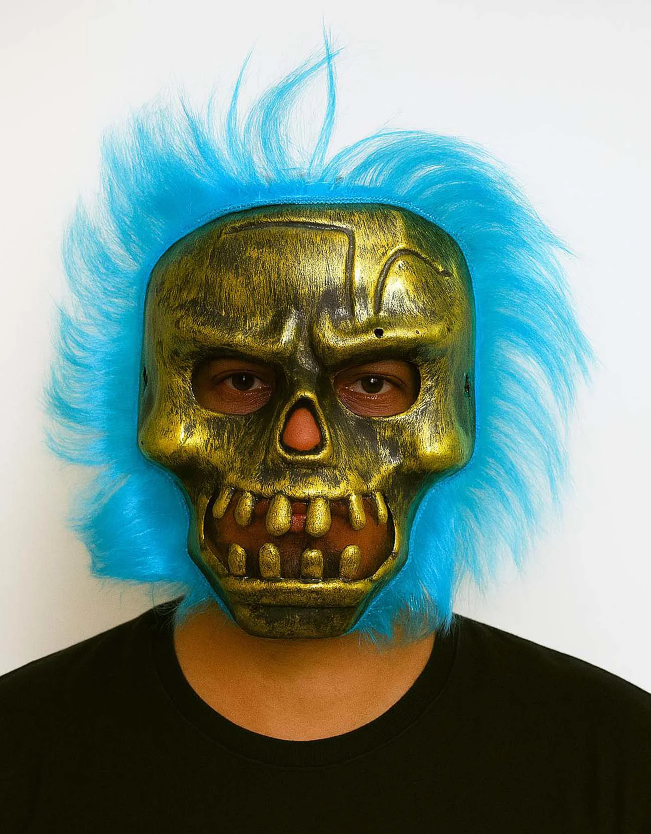 Wild Skull - Bakır Kafatası Turkuaz lı İskelet Maske