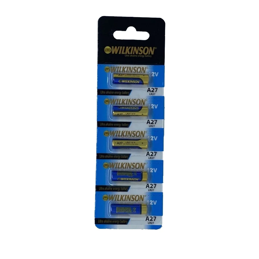 Wilkinson 27a Mn27 12v Alkalin Pil Kepenk Anahtar Pili Beşli Paket Wilkinson 27a Mn27 12v Alkalin Pil Kepenk Anahtar Pili Beşli Paket
