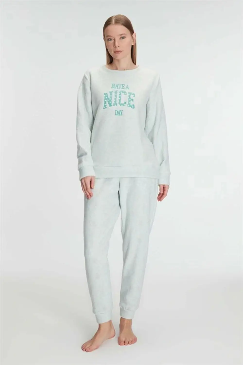Will Like Uzun Kol Polar Pijama Takımı