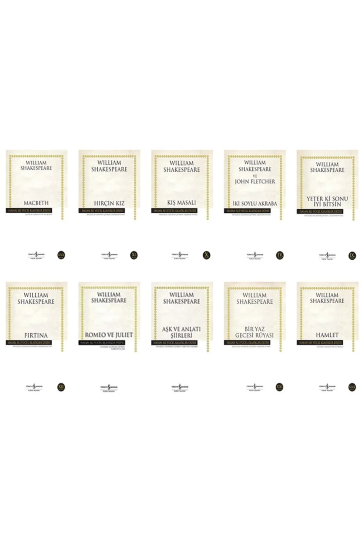 William Shakespeare En Çok Okunanlar 10 Kitap Set- 1
