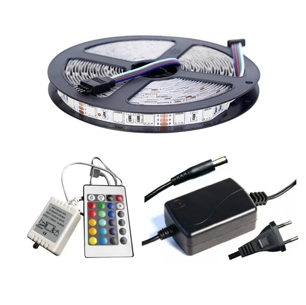 Winboss 5mt Rgb Şerit Led Slikonlu Adaptör Uzaktan Kumanda Tak Çalıştır Winboss 5mt Rgb Şerit Led Slikonlu Adaptör Uzaktan Kumanda Tak Çalıştır