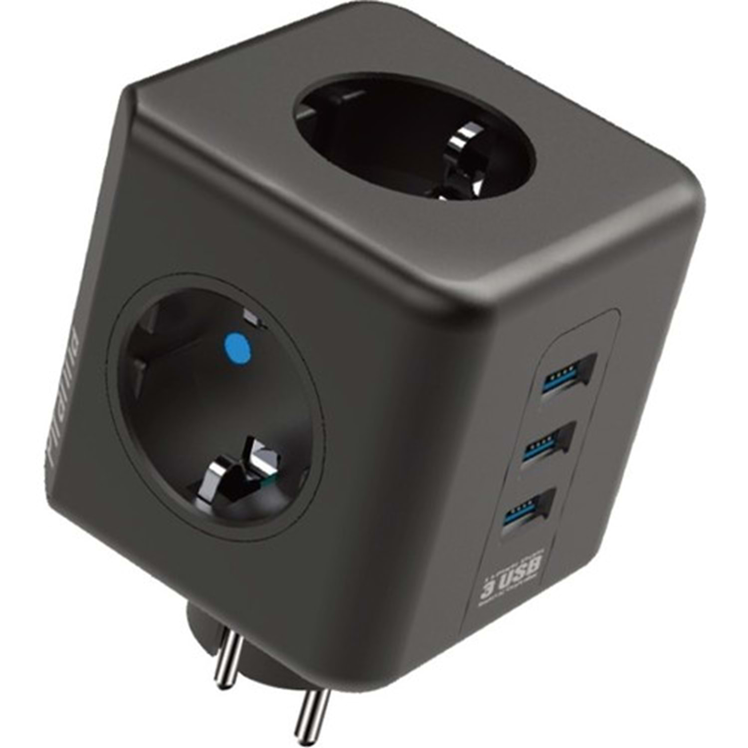 Winnboss Akım Korumalı Isıya Dayanıklı 3 lü Duvar Tipi Priz 3 Ade