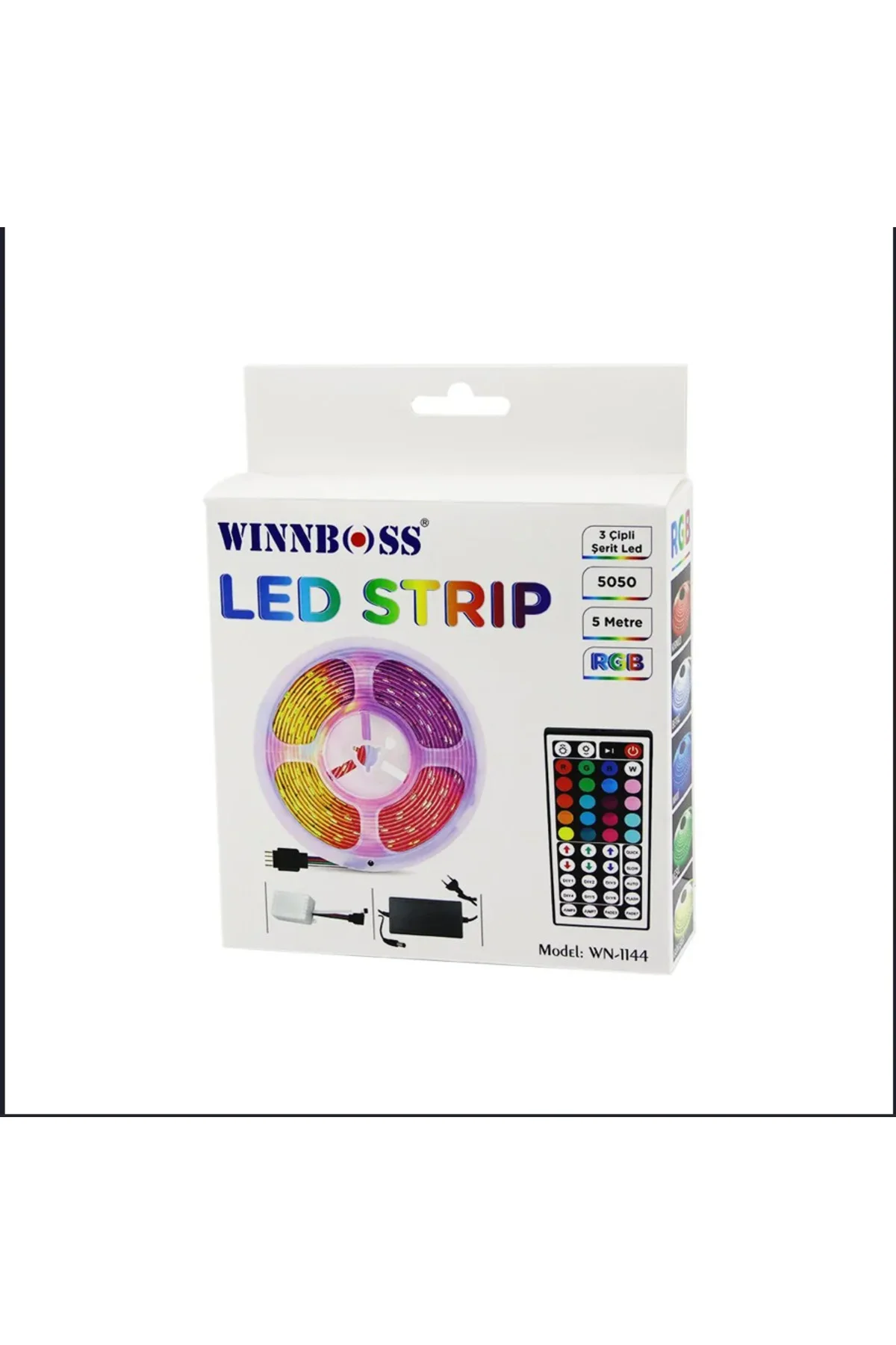 Winnboss Led Strip WN-1144 5050 Smd Type - 3 Çipli Rgb Kumandalı,
