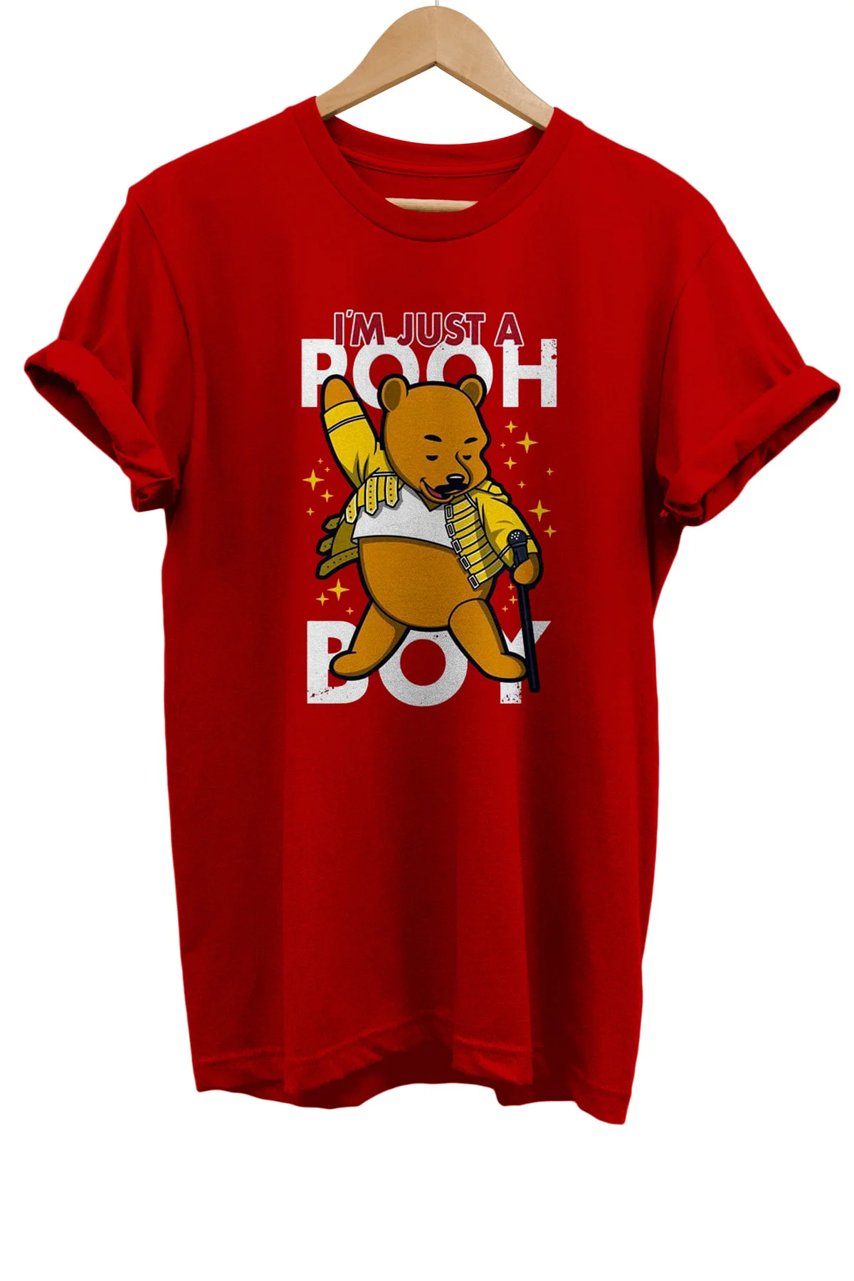 Winnie The Pooh Baskılı %100 Pamuk Basic T-shirt Normal Beden Tişört