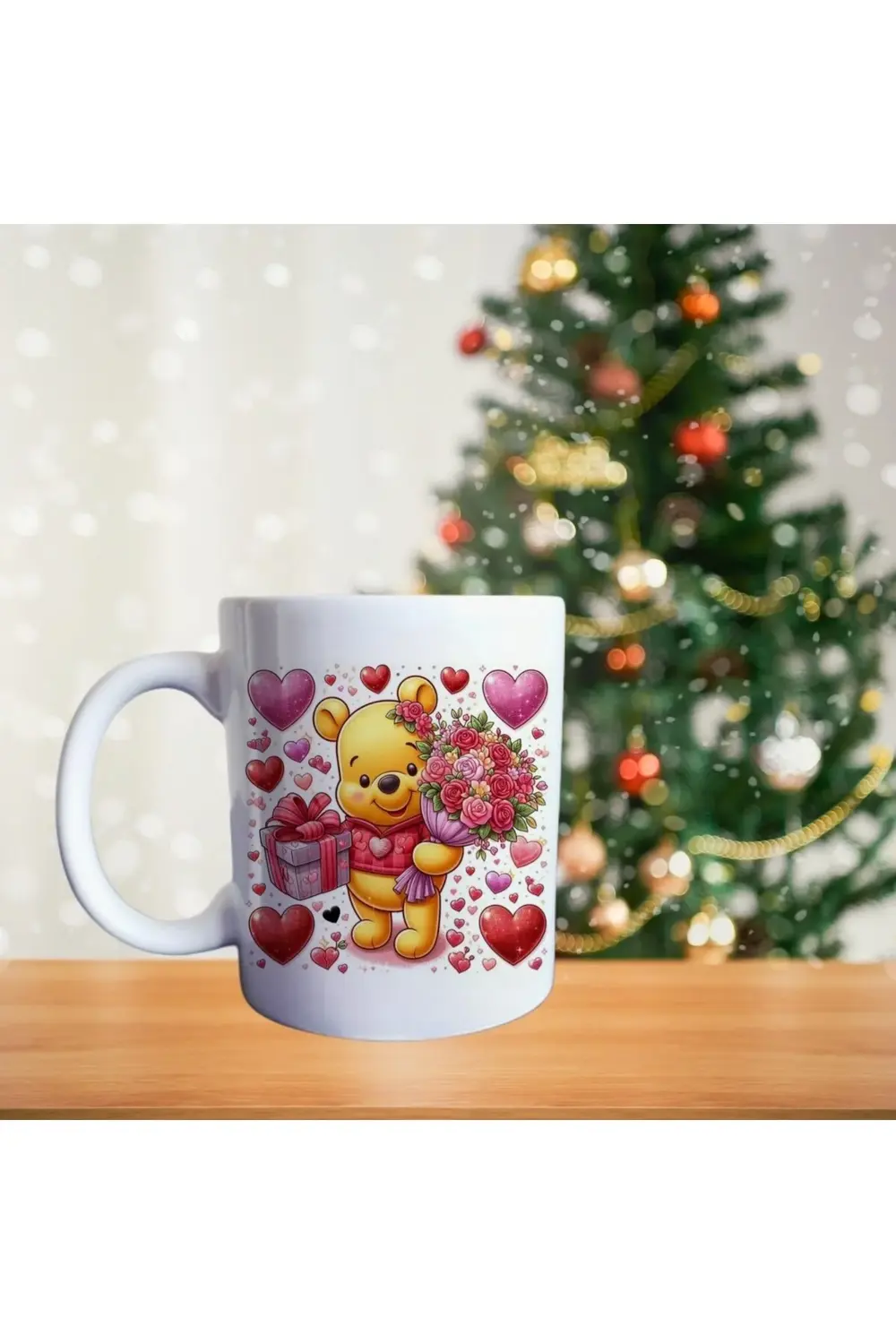 Winnie The Pooh - Happy Birthday - Çiçek Çikolata Görselli Çizgi