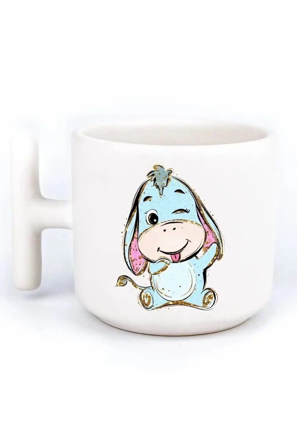 Winnie The Pooh İyor (Eeyore) 2'li El Yapımı T Kulplu Fincan
