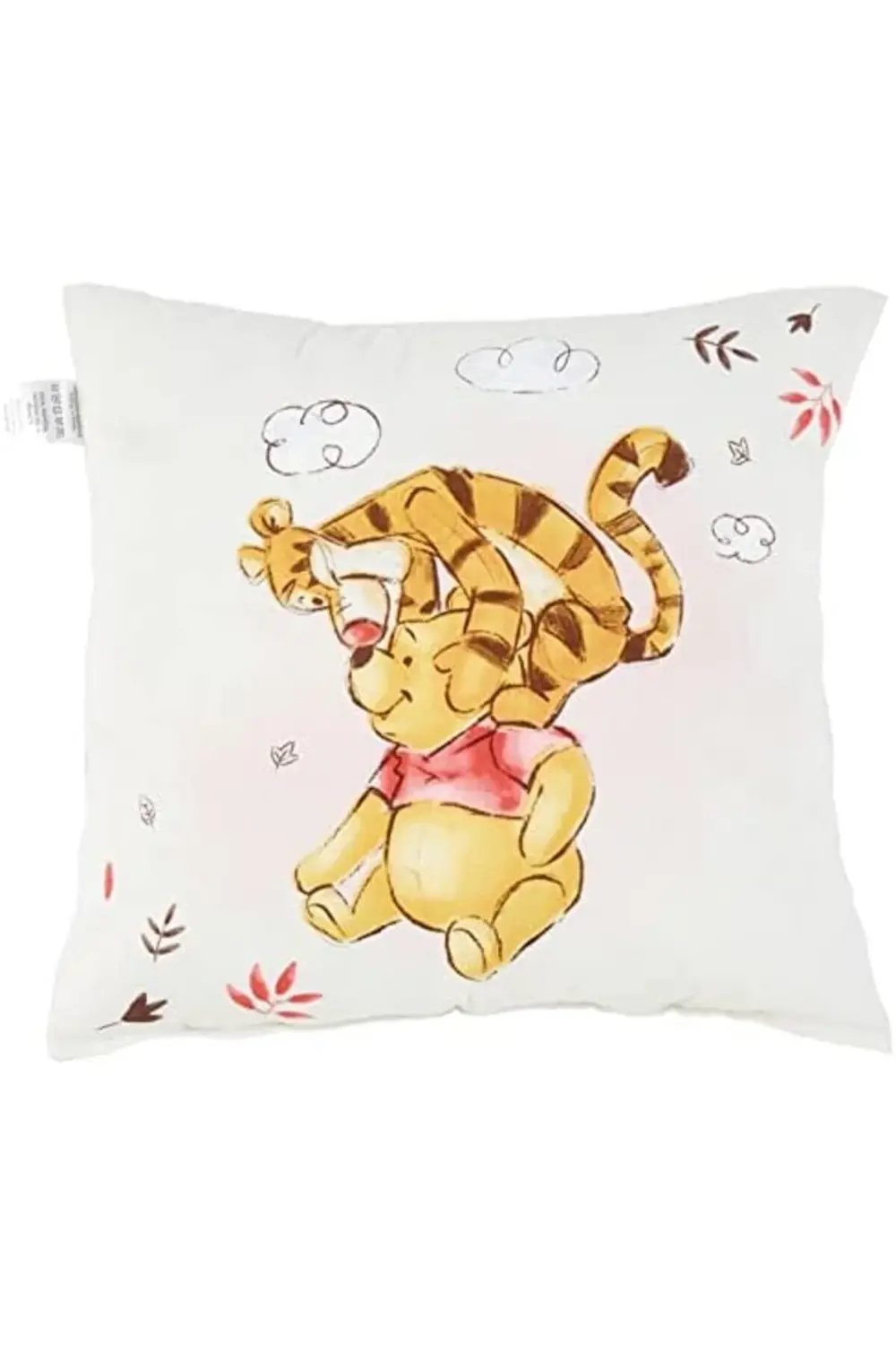 Winnie The Pooh Lisanslı Karakter Baskılı%100 Pamuk Kırlent, Çok