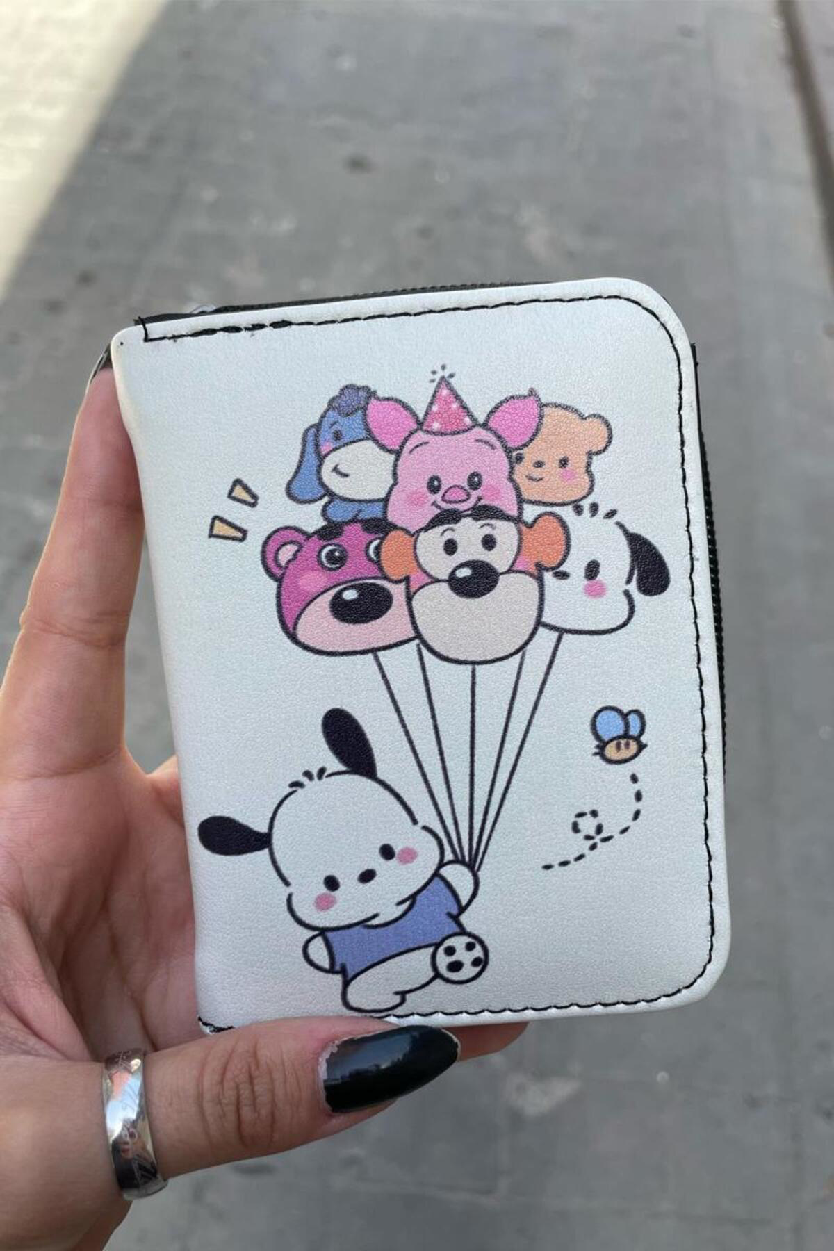 Winnie The Pooh Mixes Sanrio Balloon Kısa Cüzdan