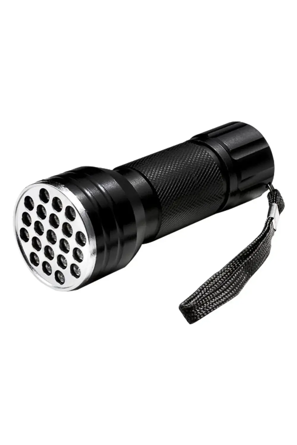 winshopp-UV IŞINLI 21 LEDLİ 10 CM METAL KASA PİLLİ EL FENERİ (81)