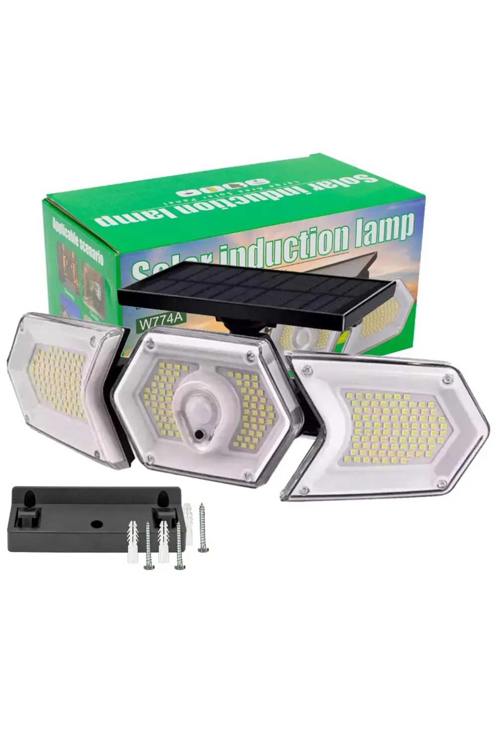 winshopp-W774A SENSÖRLÜ SOLAR GÜNEŞ ENERJİLI 254 SMD LEDLİ 3 MODL