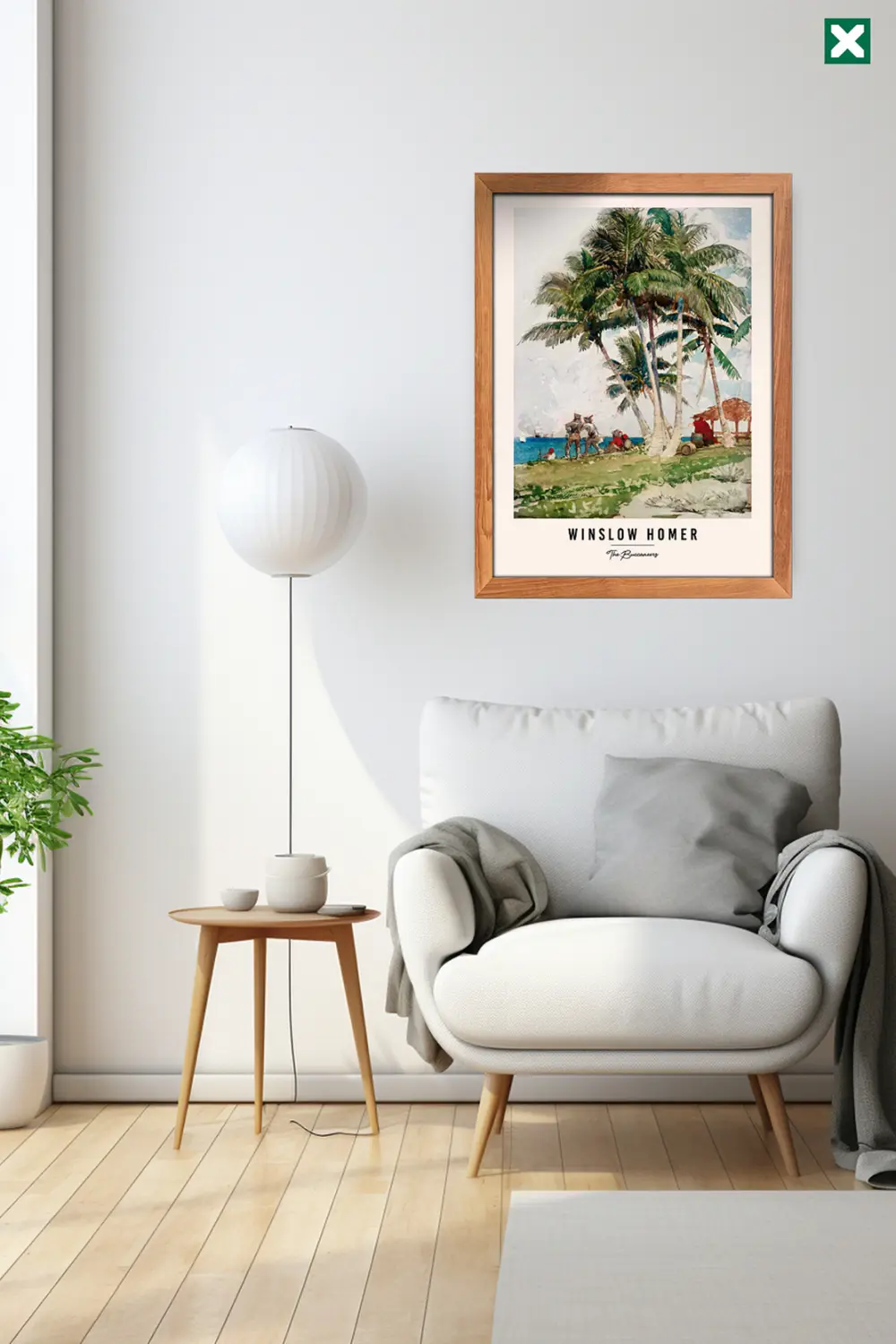 Winslow Homer Duvar Sanatı 3'lü Set Çerçeve Görünümlü Modern Mdf 