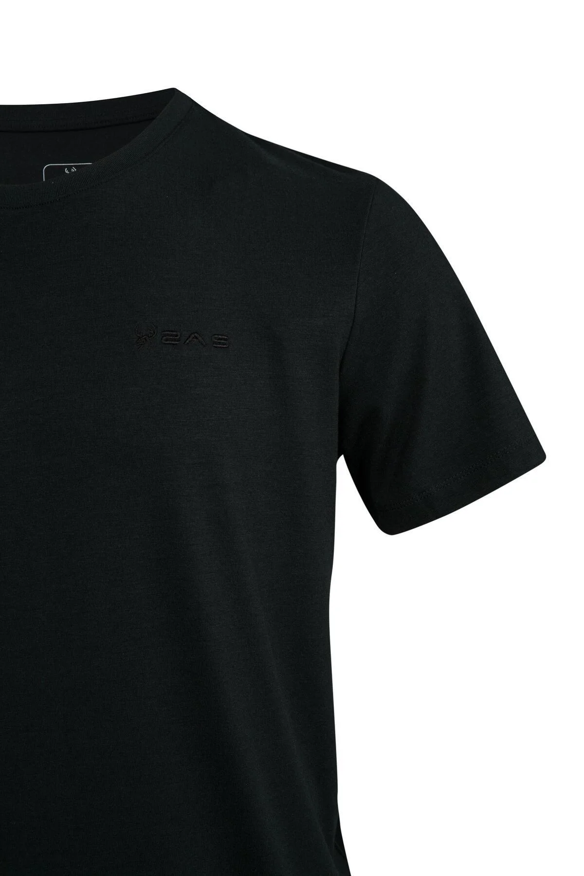 Winson Erkek Viloft Sıfır Yaka T-Shirt Siyah