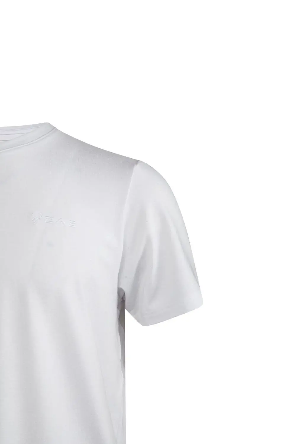 Winson Erkek Viloft Sıfır Yaka T-Shirt Beyaz