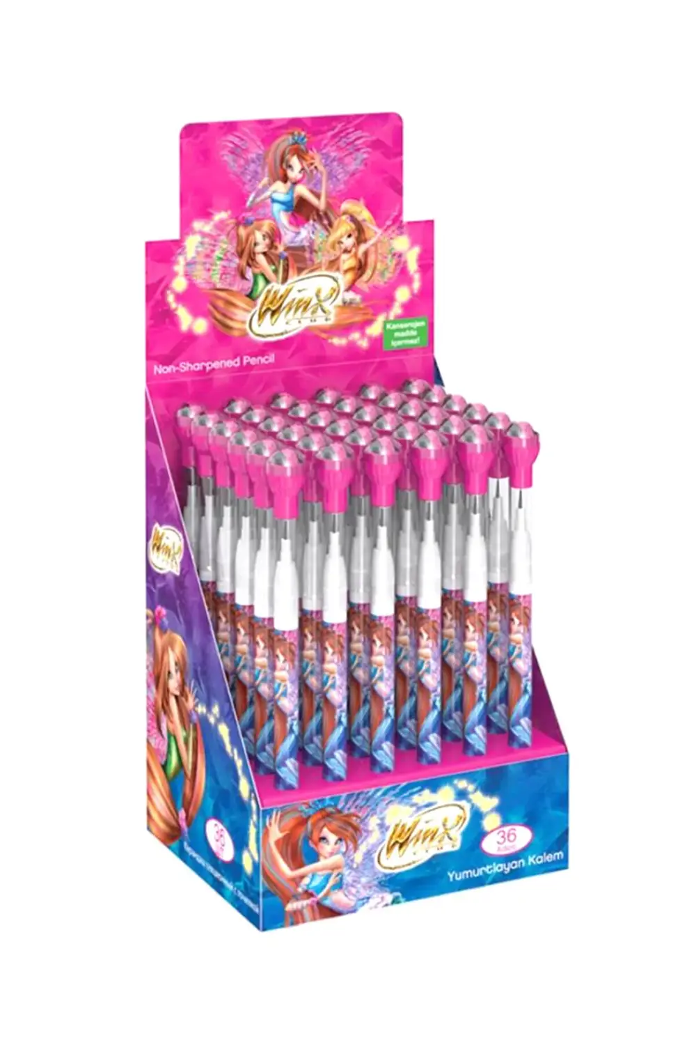Winx Yumurtlayan Mühür Başlı Kurşun Kalem (Yaygan 65343) /
