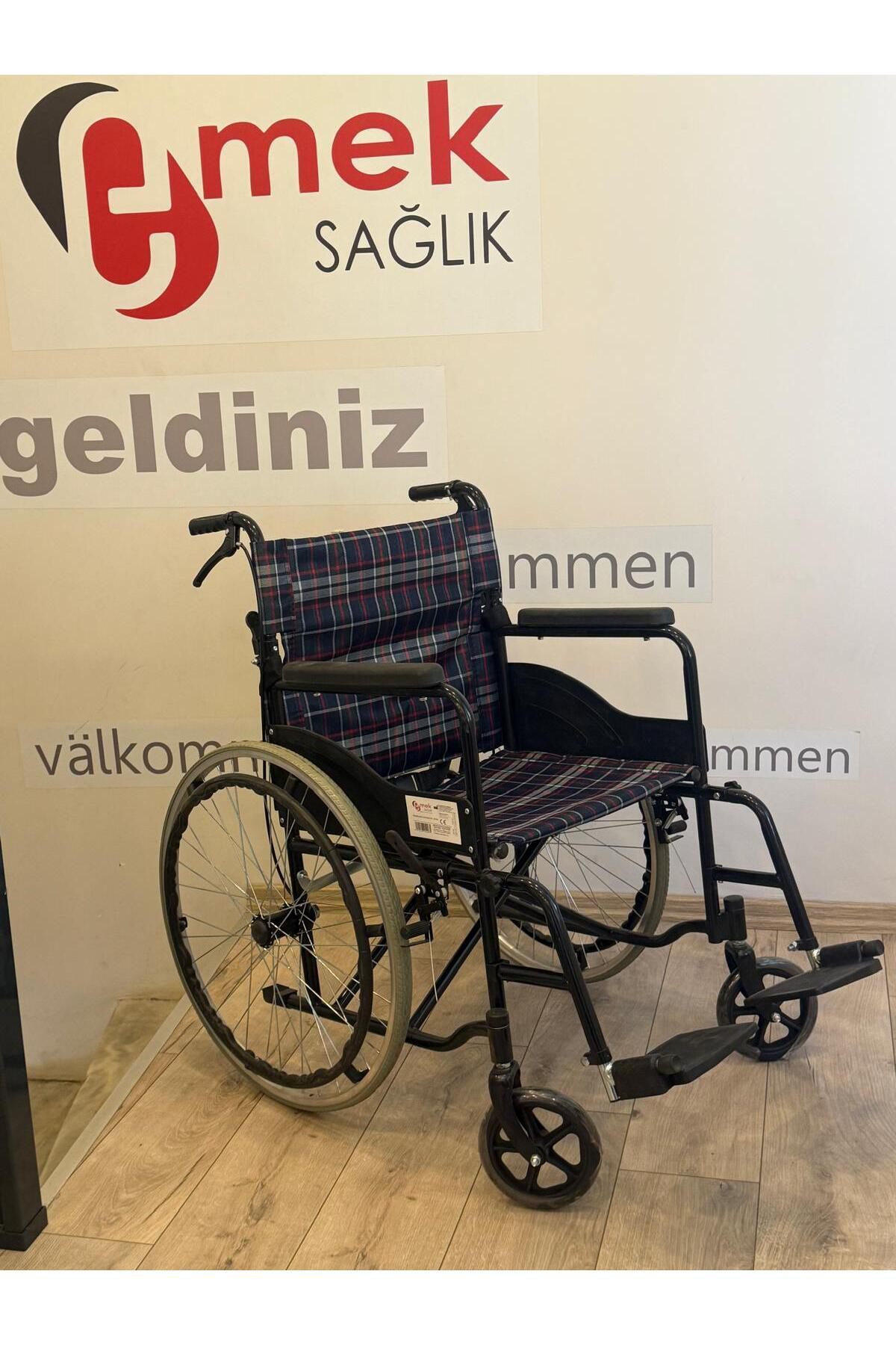 Wollex Wipperman Marka Katlanabilir Refakatçi Frenli Manuel Tekerlekli S