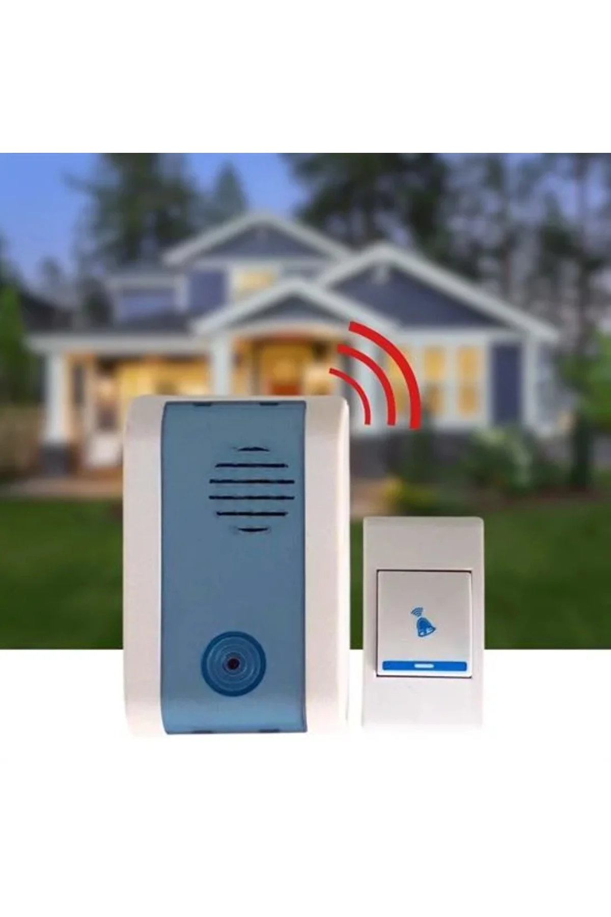 Wireless Bağlantılı Ev, Ofis, Daire veya Bahçe Kapıları İçin Kablosuz Kapı Zili Wireless Bağlantılı Ev, Ofis, Daire veya Bahçe Kapıları İçin Kablosuz Kapı Zili