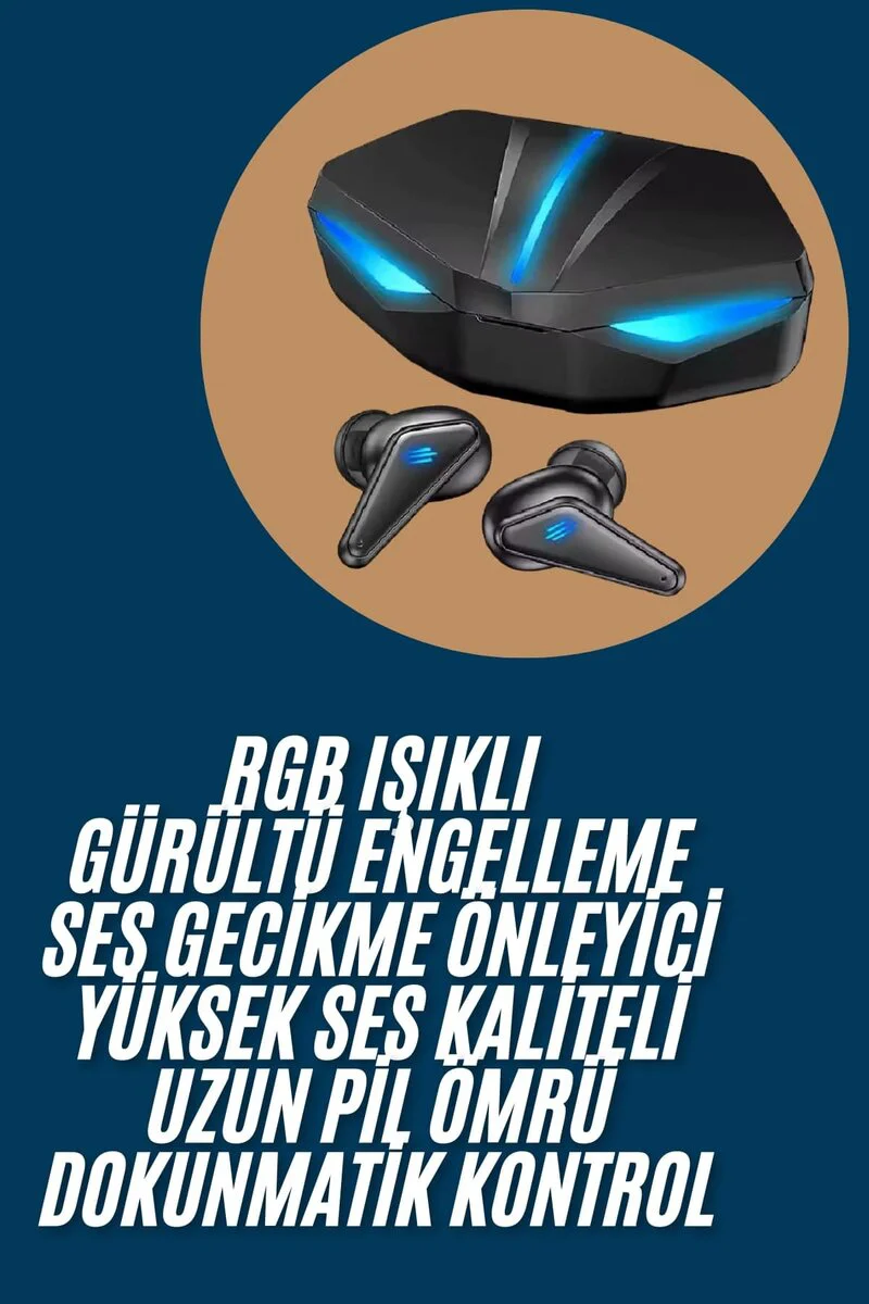 Wireless Gaming Kulaklık Mikrofonlu Bluetooth Oyuncu Kulaklığı - Gürültü Önleyici ve Işıklı