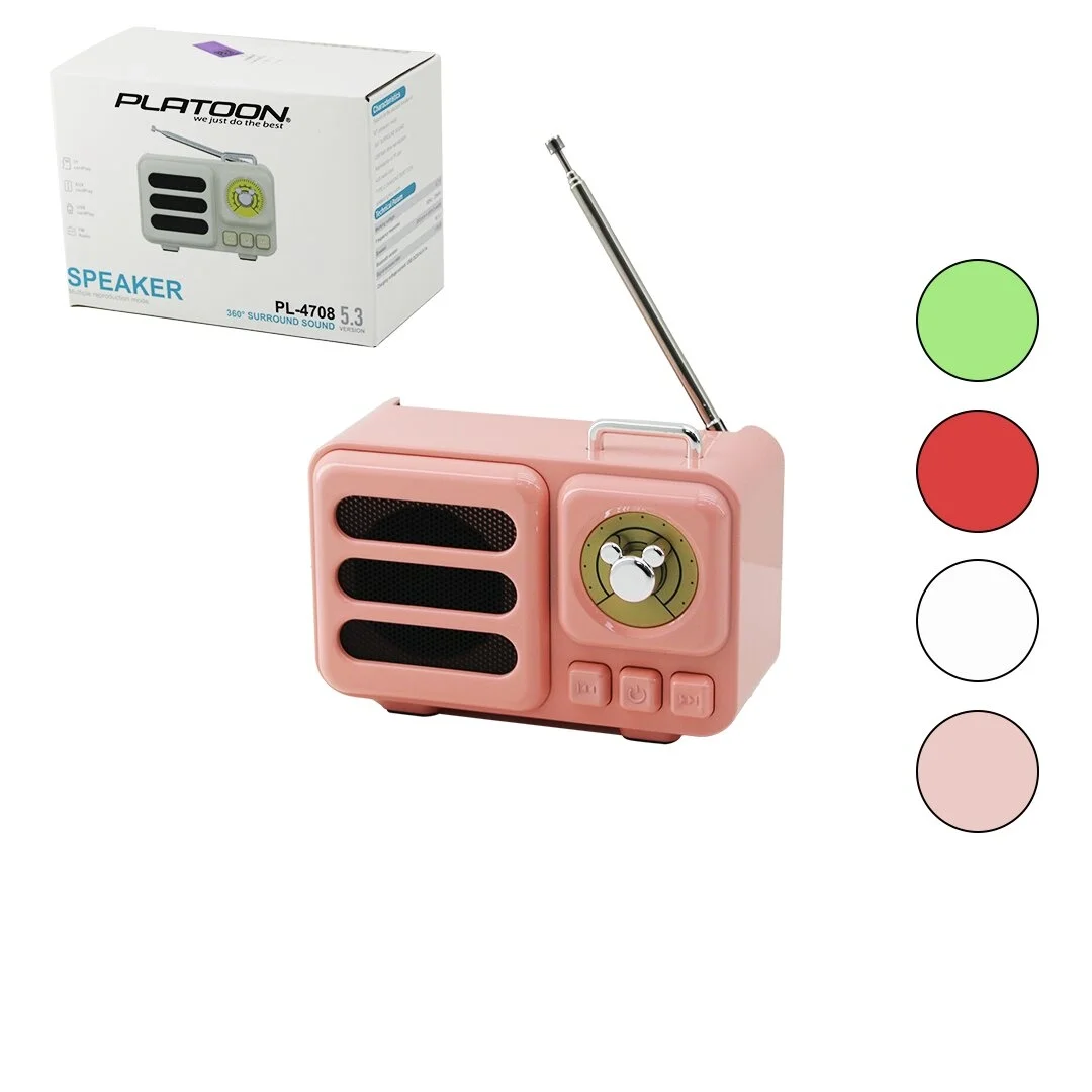 Wireless Hoparlör - Speaker - Radyo Işıklı Usb Şarjlı Renkli Kasa - Bronz Çerçeve Usb - Dc 5v - Tf Bx40 Fiyatı, Yorumları ve Özellikleri