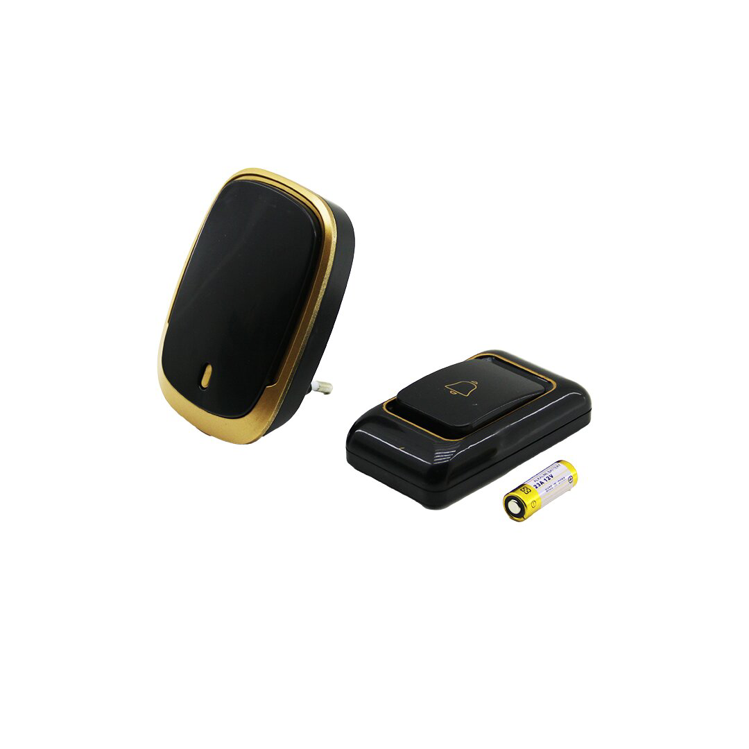 Just Cheap Store Wireless Kablosuz Kapi Zili  Pilli   100Mt Menzil  Siyah Renk (47