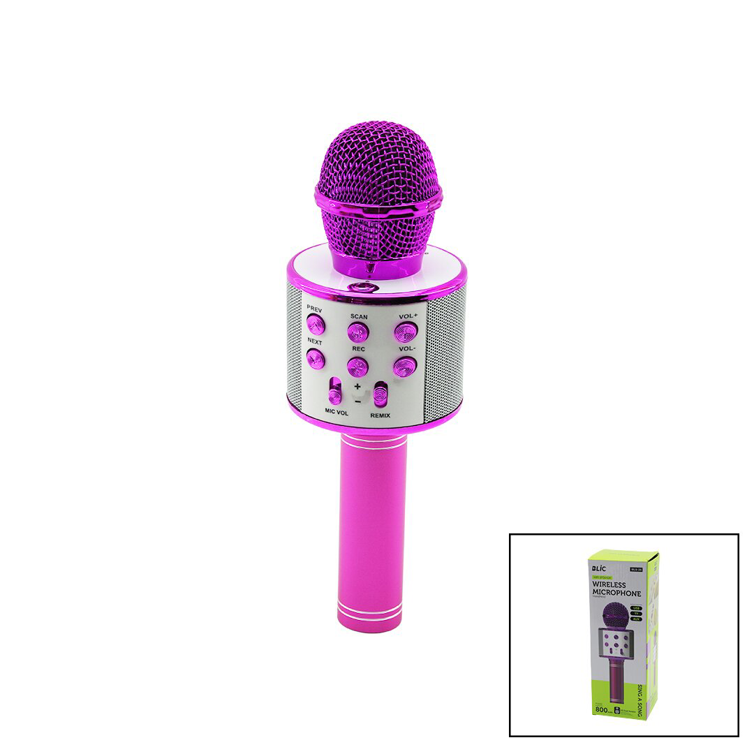 WİRELESS MİKROFON KARAOKE - HOPARLÖR USB ŞARJLI USB - TF - AUX RE