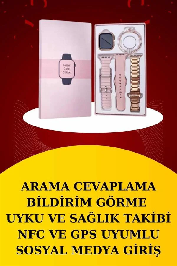 Wireless Şarjlı Akıllı Saat ve M80 Bluetooth Kulaklık - Kadınlar İçin Şık Sağlık ve Ses Çözümü