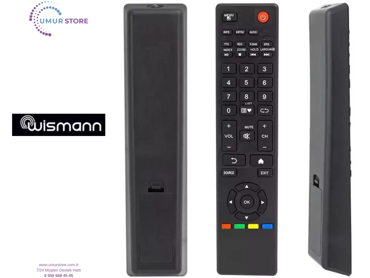 Wismann İle Uyumlu 65 WS 8503 Android Tv Kumandası-Mikrofonsuz