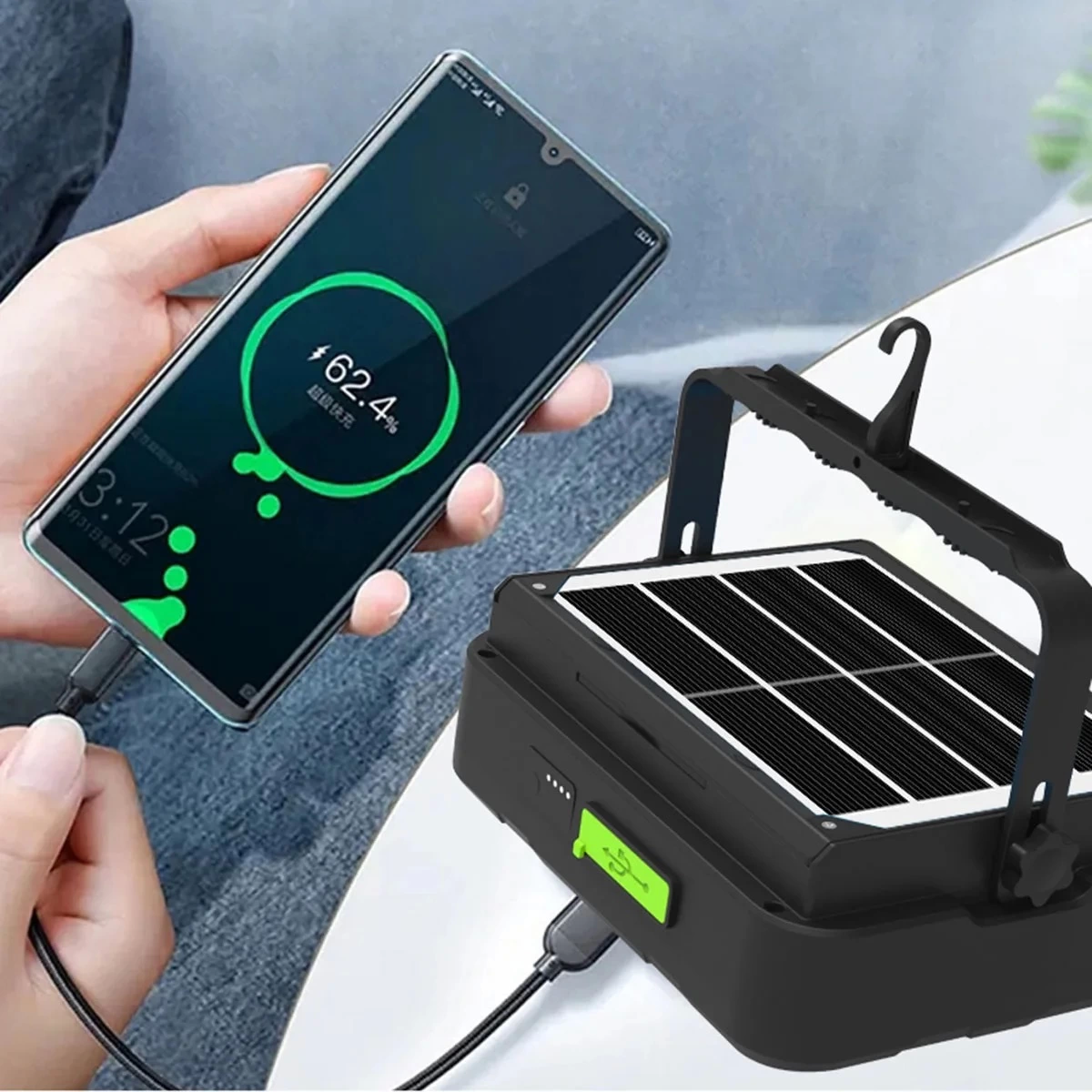 Just Cheap Store Wison 150W Güneş Enerjili Solar Kamp Feneriprojektör (Ws-5570)