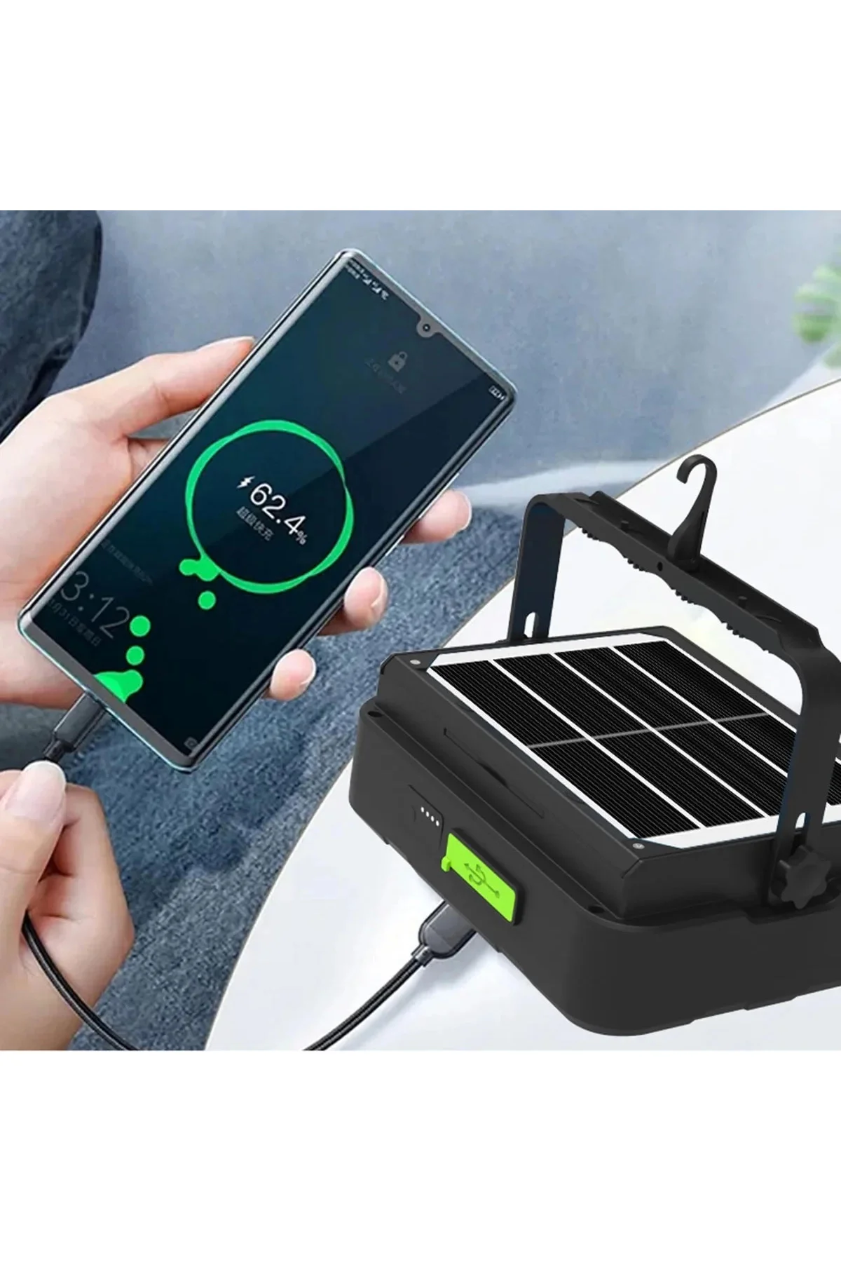 Wison 150w Güneş Enerjili Solar Kamp Feneriprojektör (ws-5570) - 