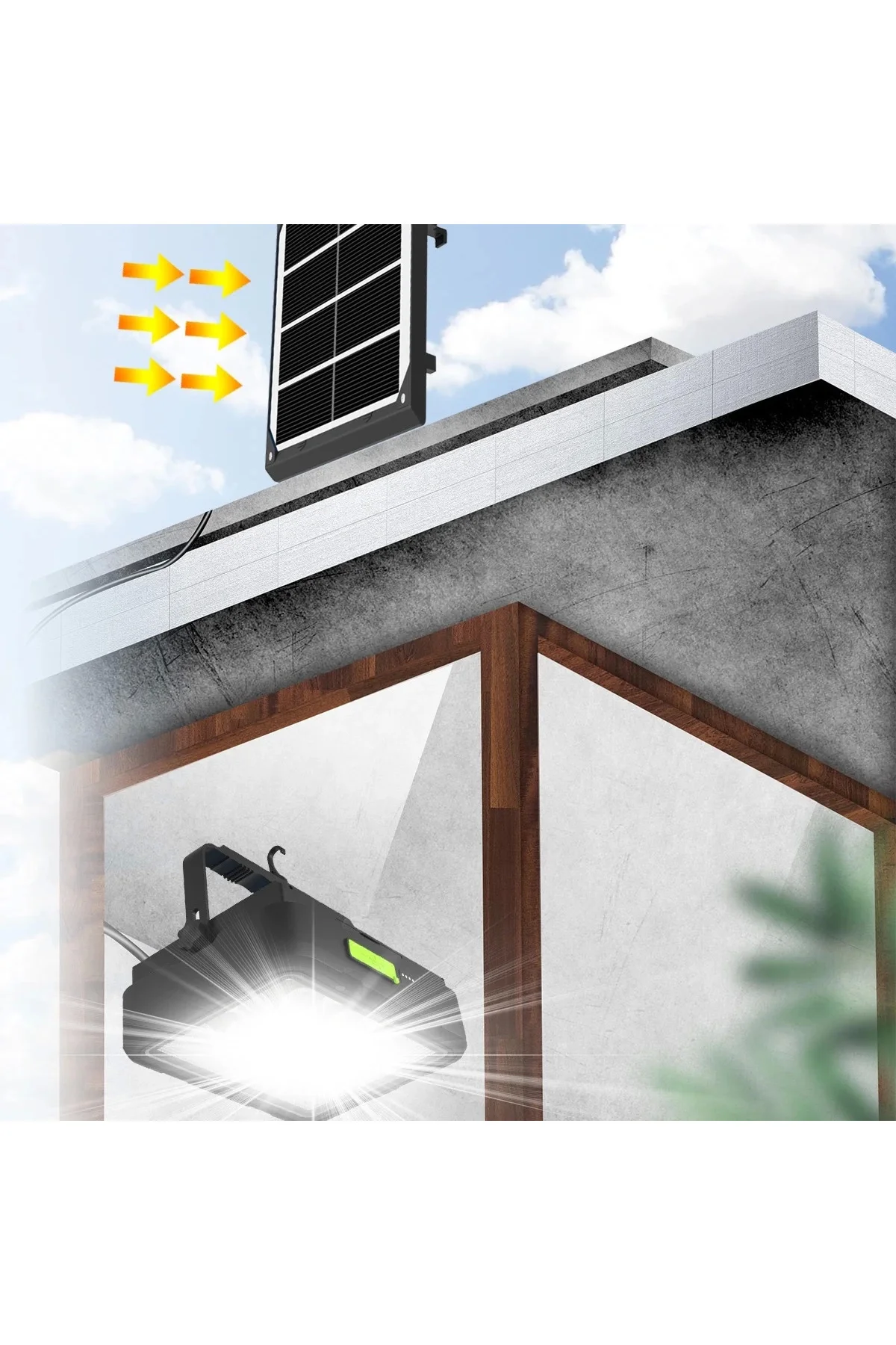 Wison 150w Güneş Enerjili Solar Kamp Feneriprojektör (ws-5570) - 