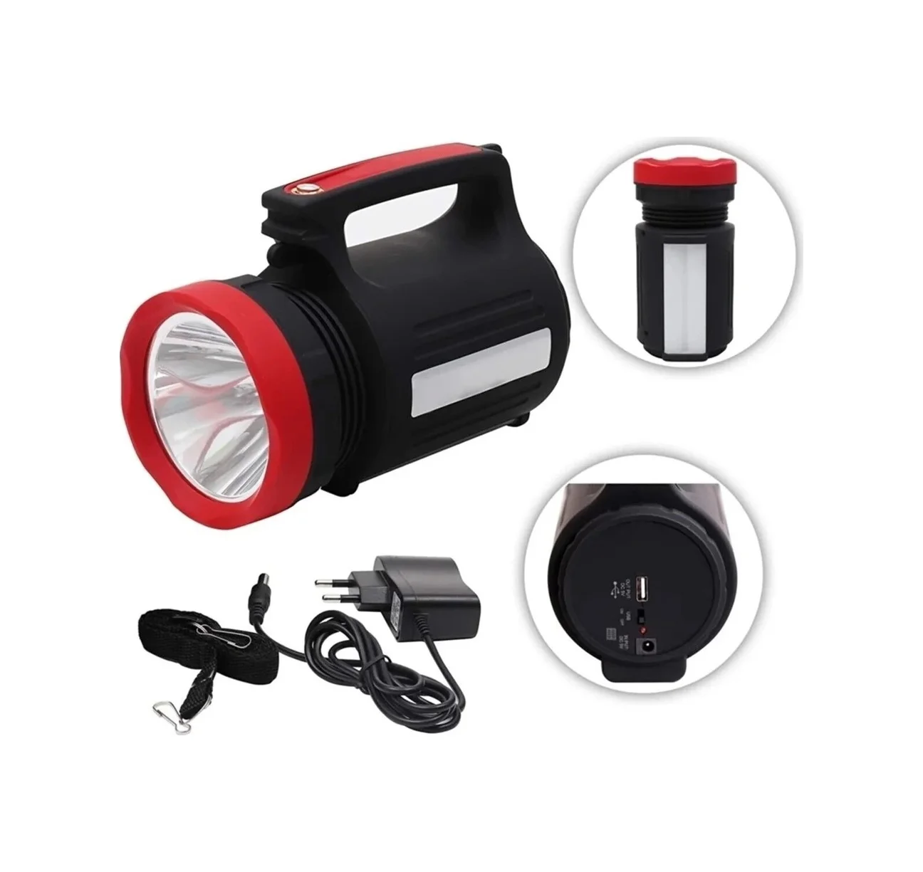 Wıson Ws-3580 Uzun Menzilli Led El Feneri 28saat Çalışma Süresi 1