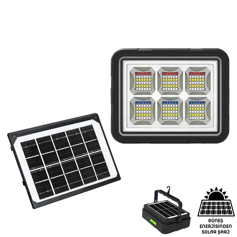 Wison Ws-5570 150 Watt Güneş Enerjili Solar Kamp Feneri Projektör Wison Ws-5570 150 Watt Güneş Enerjili Solar Kamp Feneri Projektör