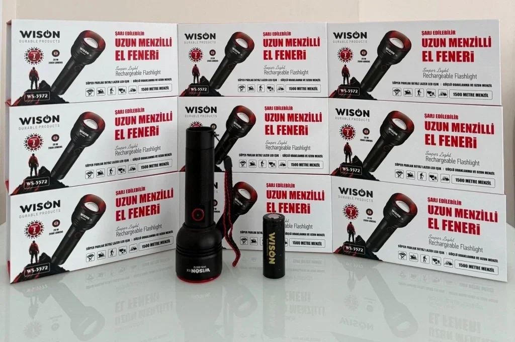 Wıson Ws-5572 20w Uzun Menzilli Şarjlı Metal El Feneri Bx40 Fiyatı, Yorumları ve Özellikleri
