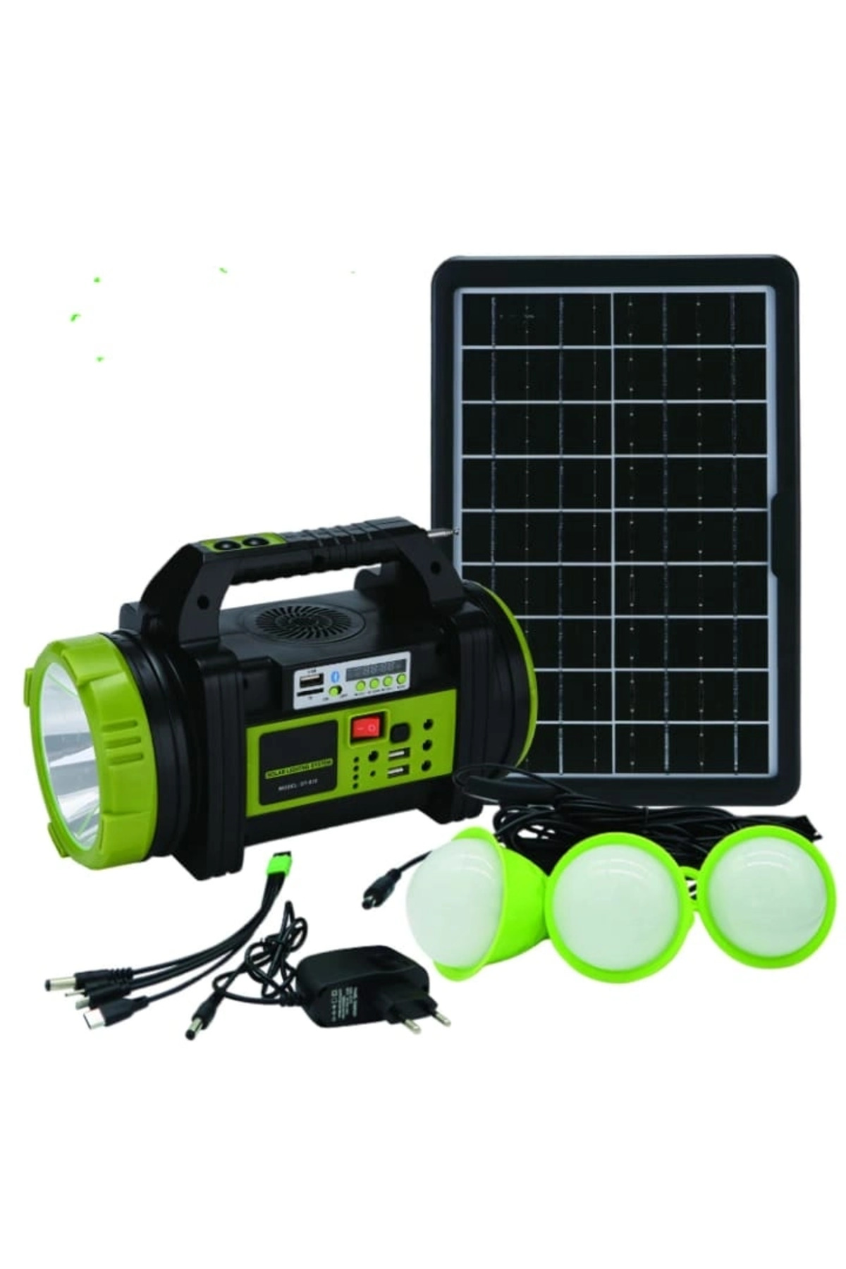 Wıson Ws-5683 Şarjlı 30w Solar Şarjlı Ev Aydınlatma Seti Radyo Ve