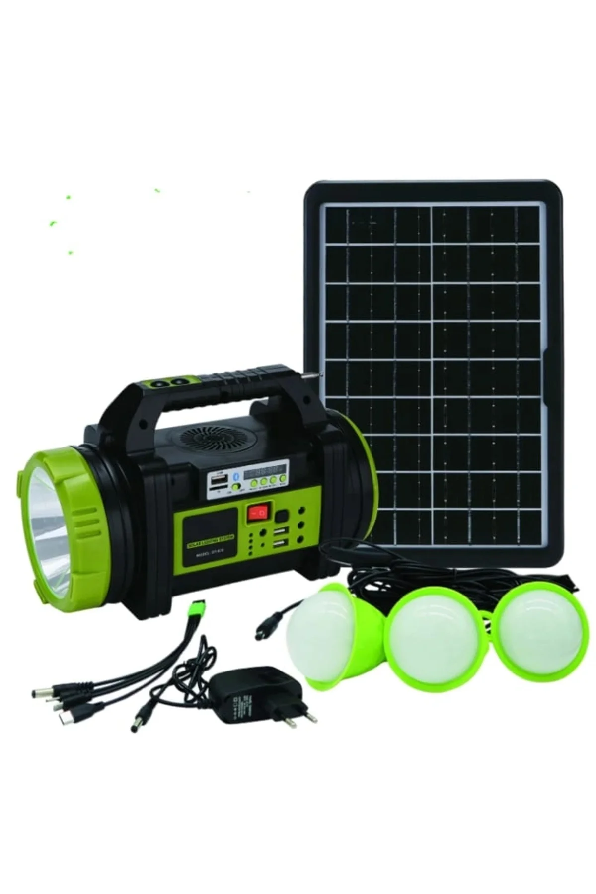Wıson Ws-5683 Şarjlı 30W Solar Şarjlı Ev Aydınlatma Seti Radyo Ve Fan Powebank Wıson Ws-5683 Şarjlı 30W Solar Şarjlı Ev Aydınlatma Seti Radyo Ve Fan Powebank - Görsel 4