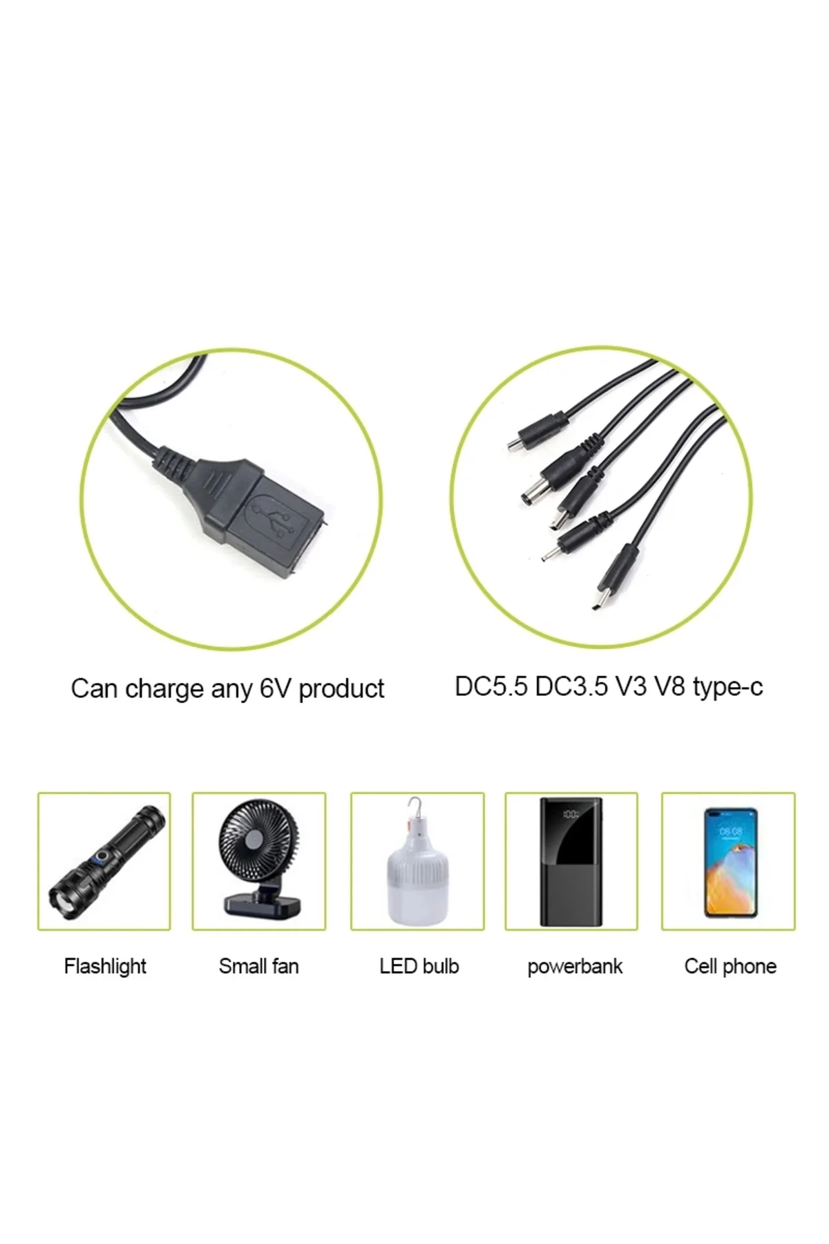 Wison Ws-6010 6V 3.5W 500 Mah Güneş Paneli Solar Sistem Wison Ws-6010 6V 3.5W 500 Mah Güneş Paneli Solar Sistem - Görsel 4