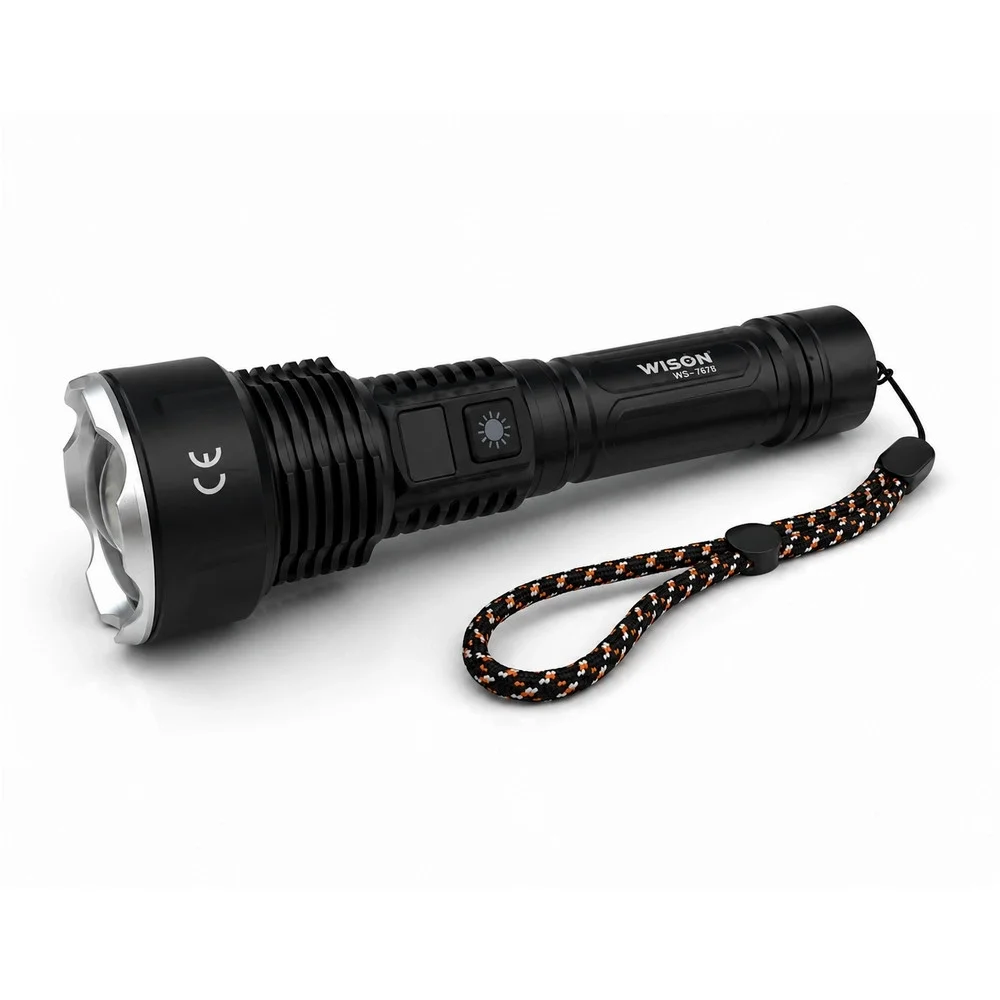 Wison Ws-7878 30watt 3000 Lümen Uzun Menzilli Usb Type-c Şarjlı El Feneri Wison Ws-7878 30watt 3000 Lümen Uzun Menzilli Usb Type-c Şarjlı El Feneri